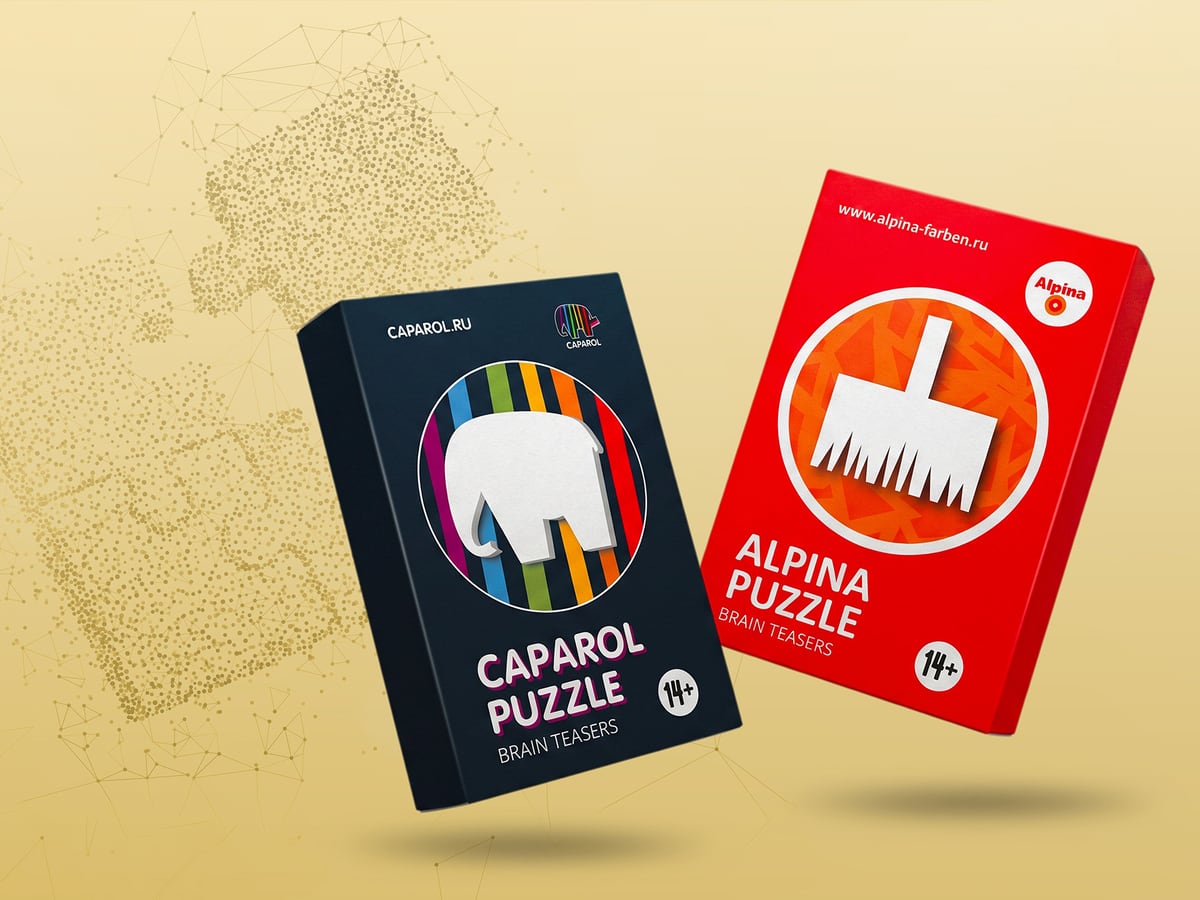 Caparol × Alpina — брендированные головоломки для лакокрасочных брендов