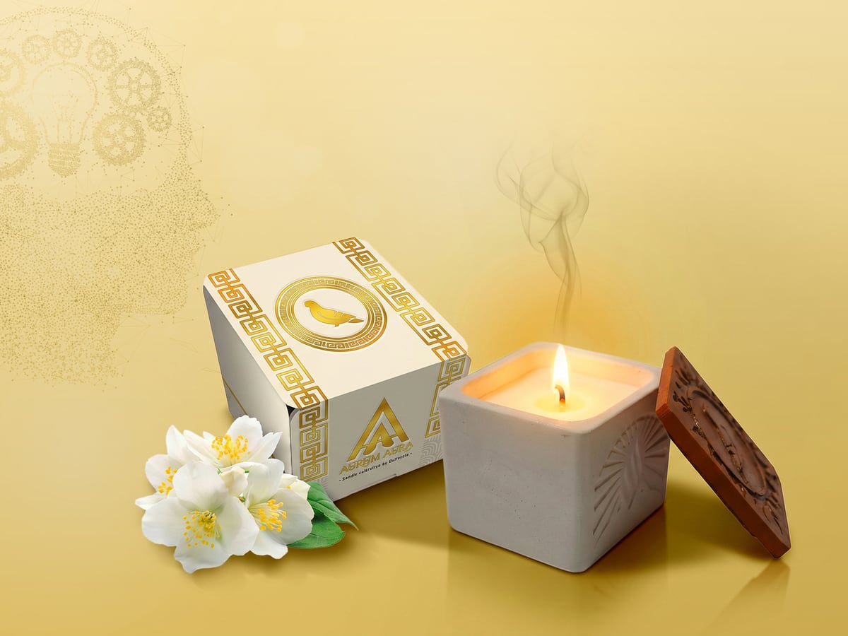 AURUM AURA — свеча под индивидуальный аромат заказчика